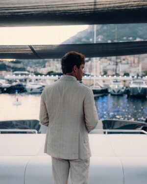 Charles Leclerc Instagram - Beautiful evening home. 
Proud to be part of the @rivayacht family 🩵
