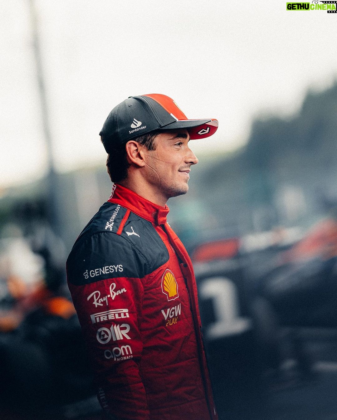 Charles Leclerc Instagram - P2 on track, P1 for Sunday. Good day in tricky conditions. Circuit de Spa-Francorchamps