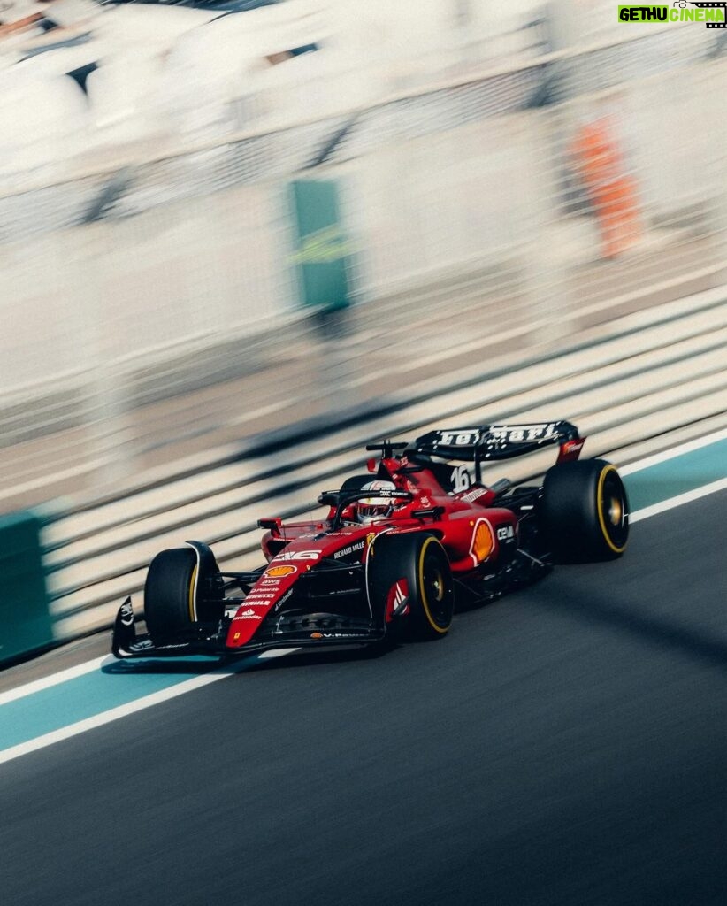 Charles Leclerc Instagram - 5 front rows in a row 😘 I’ll do everything to get that 2nd place in the constructors tomorrow ! F1 Abu Dhabi Grand Prix, Yas Marina