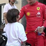 Charles Leclerc Instagram - Charles Leclerc makes a young fan’s day 🥰 #F1 #Formula1 #AbuDhabiGP @charles_leclerc @scuderiaferrari