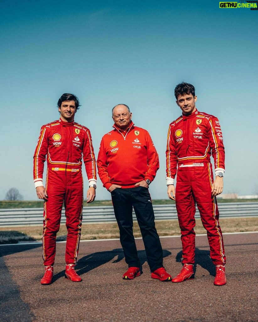 Charles Leclerc Instagram - We are readyyyyyy. So good to be back in the car today and the tifosi made it extra special as always ❤️ Circuito di Fiorano