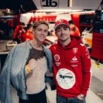 Charles Leclerc Instagram - Friends since school. 🤍 It’s practice day for me in Vegas for the first ever time but it is also the day of Hugo’s first ever fight in the US. Representing well Monaco 🇲🇨🤍