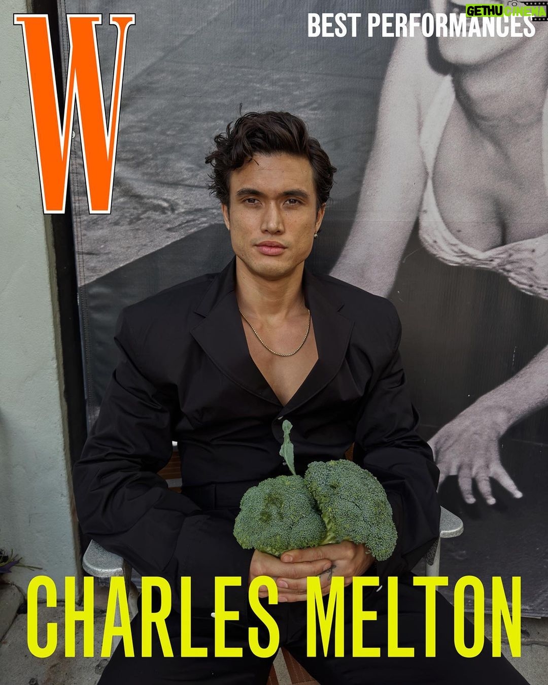 Charles Melton Instagram - thank you @wmag Photography: #JuergenTeller Creative Partner: @doviledrizyte Editor in Chief and Stylist: @SaraMoonves Writer: #LynnHirschberg Visuals & Content Director: @_a_b_g Senior Style Editor: @aaalliata Senior Fashion Market Editor & Menswear Director: @wojojenna Creative Directors at Large: @kevintekinel @charleslevai Hair: @mustafayanaz Skin: @emikaneko Manicure: @michellesaundersjames Set Design: @peterkleindesign Production: @ctdinc W VOLUME ONE: THE BEST PERFORMANCES ISSUE