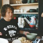 Charles Melton Instagram - making kimchi with mom