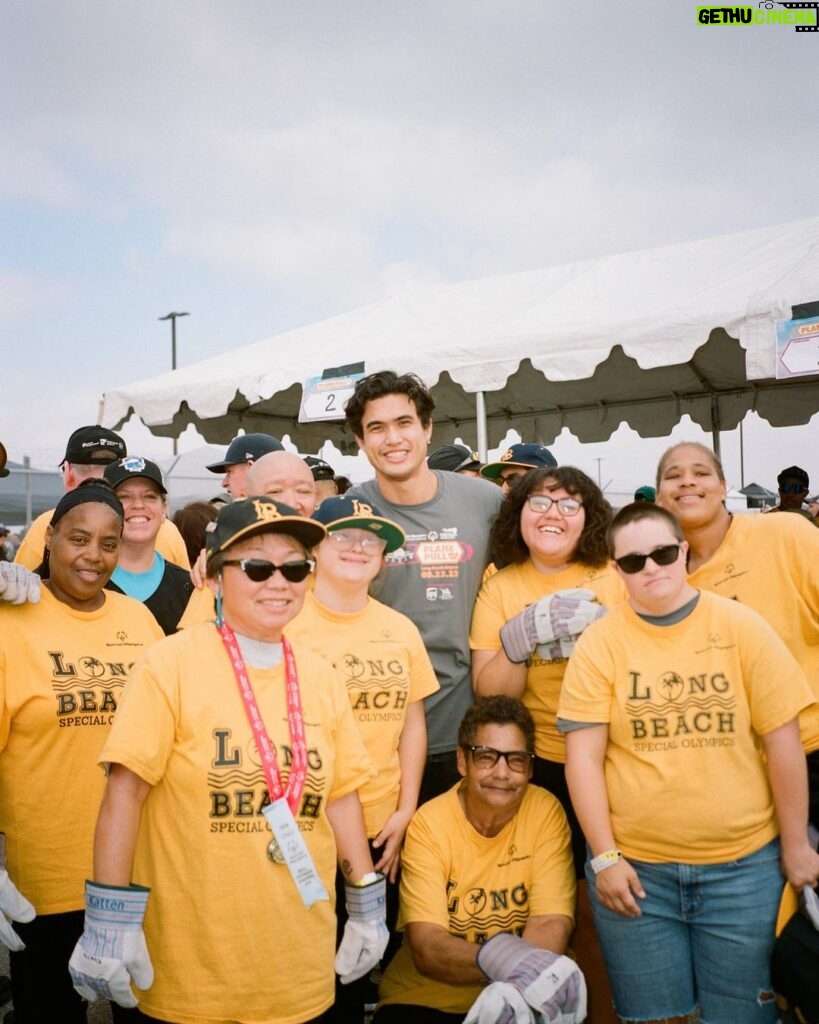 Charles Melton Instagram - great times with some athletes this weekend in Long Beach @sosocal @specialolympics 💪🏼