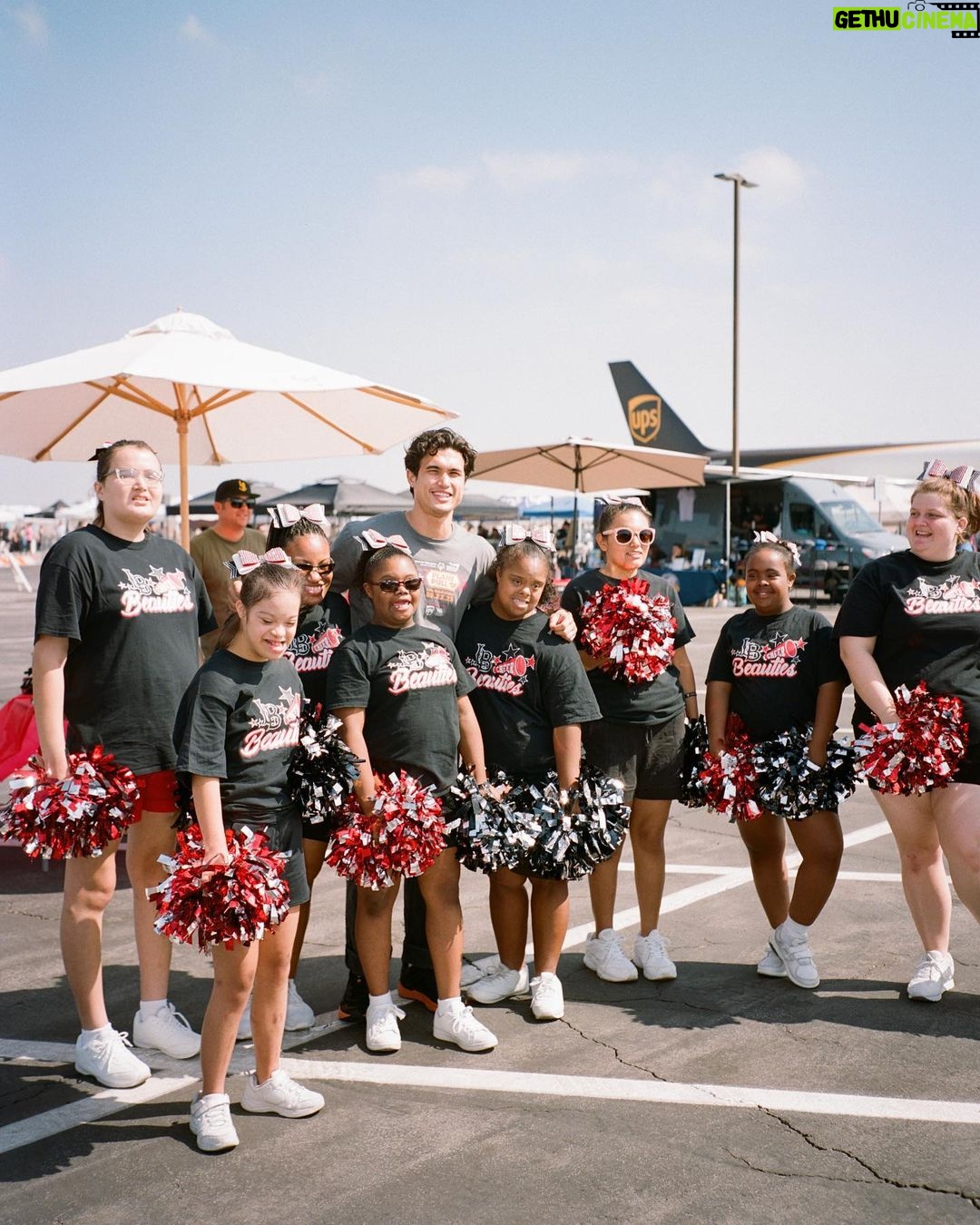 Charles Melton Instagram - great times with some athletes this weekend in Long Beach @sosocal @specialolympics 💪🏼