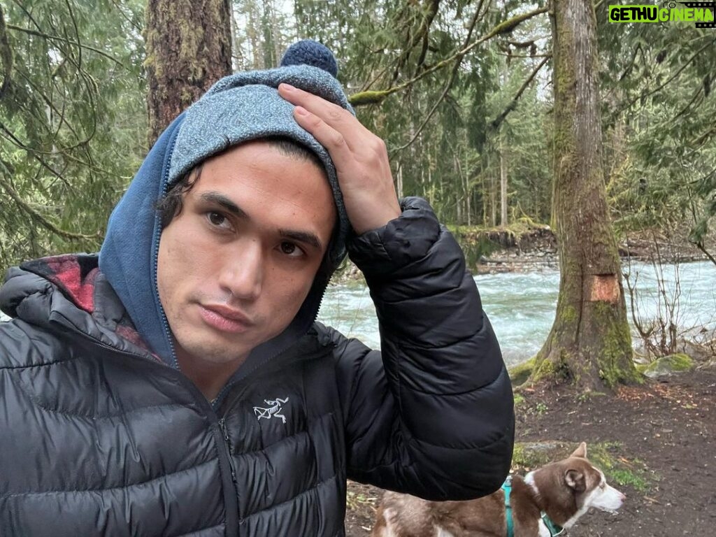 Charles Melton Instagram - sleepover with the wolf