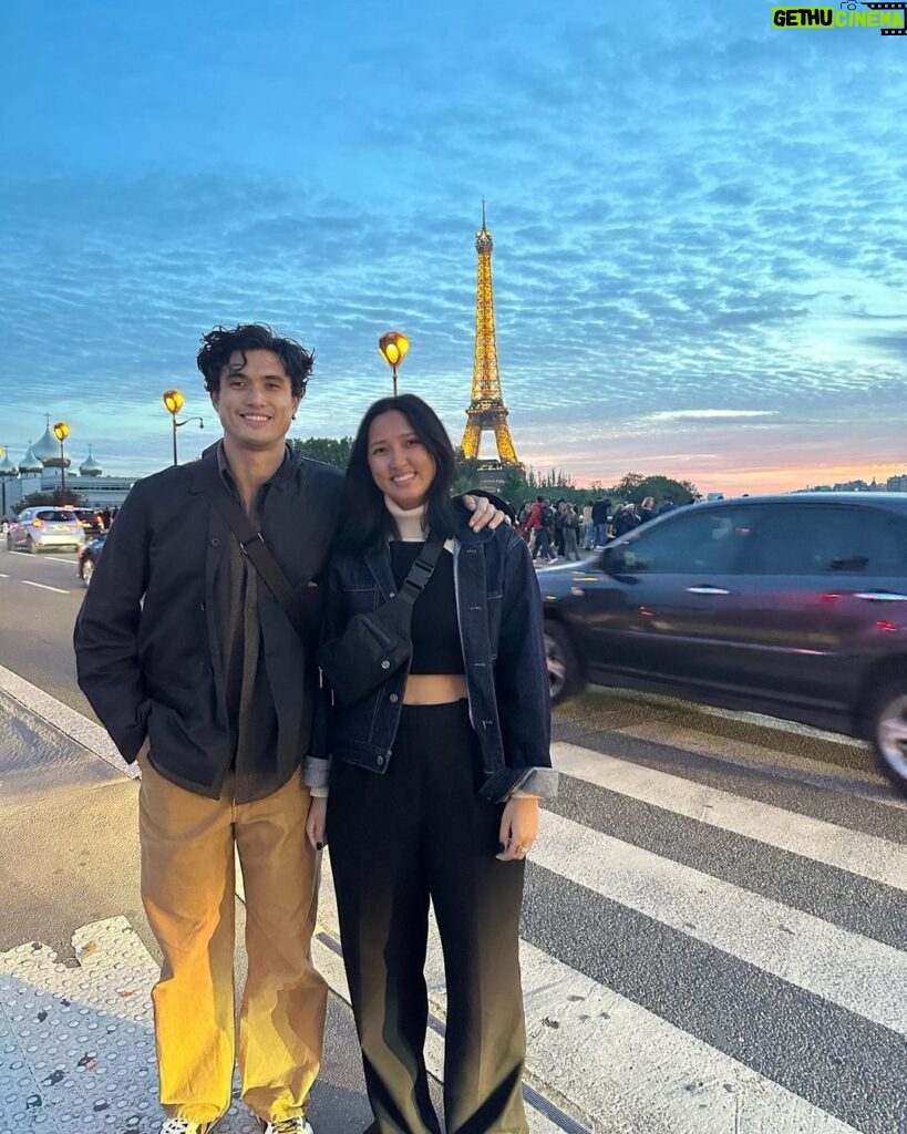 Charles Melton Instagram - with my baby sis in Paris!