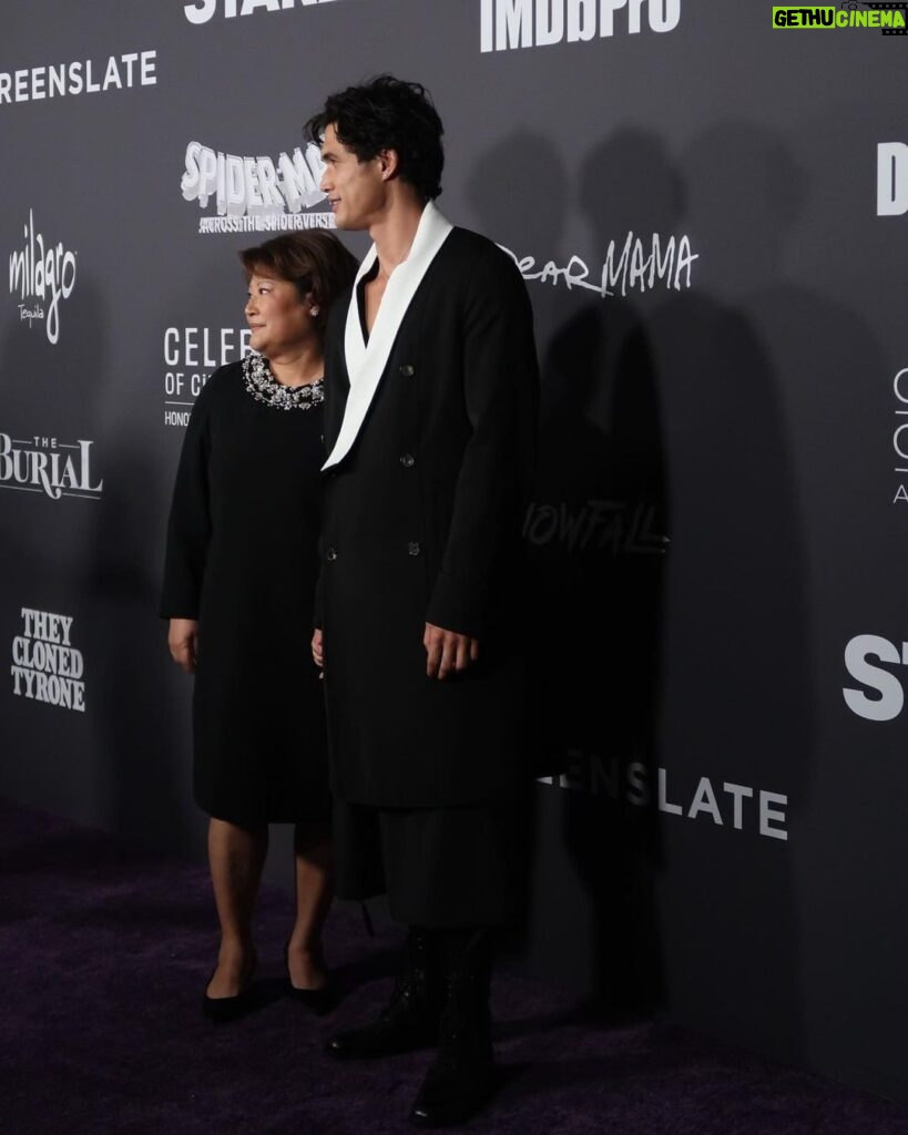 Charles Melton Instagram - Thank you to the Critics Choice Association for the recognition and to Steven Yeun for making my umma’s dreams come true Photo Credit: Getty Images for Critics Choice Association