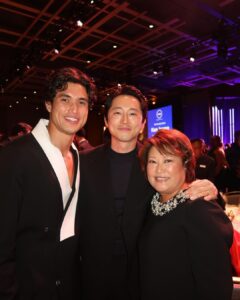 Charles Melton Instagram - Thank you to the Critics Choice Association for the recognition and to Steven Yeun for making my umma’s dreams come true Photo Credit: Getty Images for Critics Choice Association