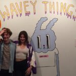 Charlie Heaton Instagram - Missed this girl too much! So proud of Prebble and her solo exhibition! Wavey Things meets Stranger Things! Check her out - Too much talent @bansillustration X Dalston