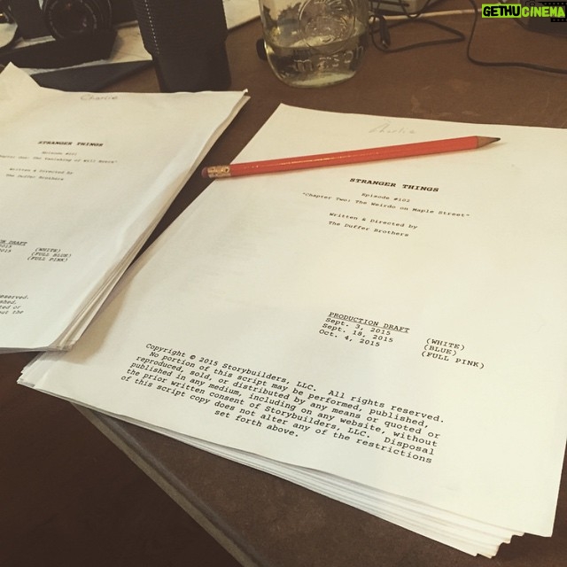 Charlie Heaton Instagram - So it begins! #strangerthings #netflix