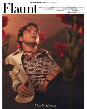 Charlie Heaton Instagram - @flauntmagazine / photographed by @crownsandowls / styled by @helenseamons / wearing @fendi / #flauntnewfantasy