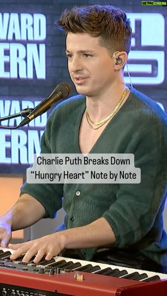 Charlie Puth Instagram - What makes Bruce @springsteen’s #HungryHeart such a great song? @charlieputh breaks it down note by note during his first-ever #SternShow interview.