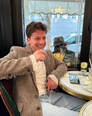 Charlie Puth Instagram - It’s giving basic b**ch in Paris drinking liquid chocolate LE VIBES