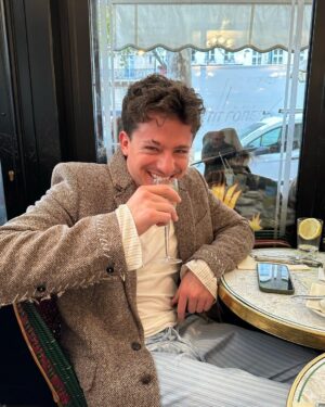 Charlie Puth Instagram - It’s giving basic b**ch in Paris drinking liquid chocolate LE VIBES