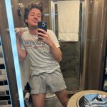 Charlie Puth Instagram - Showering on a moving bus is tricky! Performing for you every night makes living on a bus worth it!