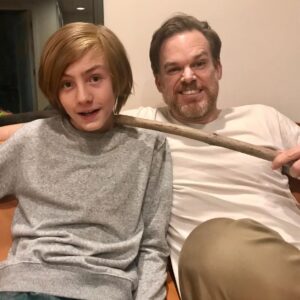 Charlie Shotwell Instagram - The man.  The myth.  The legend.  My new dad Dexter.  #michaelchall