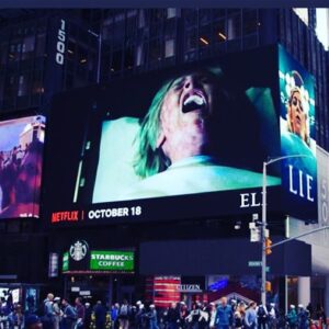 Charlie Shotwell Instagram - So this is happening!  #Elimovie opening my mouth big over Times Square.