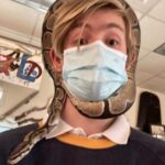 Charlie Shotwell Instagram – Meet my new friend Reggie 🐍