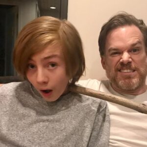 Charlie Shotwell Instagram - The man.  The myth.  The legend.  My new dad Dexter.  #michaelchall