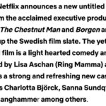 Charlotta Björck Instagram - 1. VADÅRÅ?! Vi gör en film bah, det är väl inget märkvärdigt med det!? Det är absolut en film för Netflix och jag är absolut med i den, och det är helt i sin ordning och precis som det ska. 🫠 2. Firar press-release med nudlar. 3. ”Strong & refreshing” 🥹🙏❤️