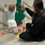 Charlotte Crosby Instagram - Recents with albs ✨ 1. Family Xmas pjs 2. Albas learnt ba byeeee 🥲🥰 3. Decorating the tree 4. Soft plays with nanny noos @letitia.crosby 5. Visits from godfather @fr15by 6. Snow days indoors. 7. Visit to the Xmas gardens ✨ 8. A little messy lady 9. Writing out her Xmas cards 🥰 10. LOL
