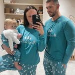 Charlotte Crosby Instagram - Matching Xmas PJ’s a very festive end to a lovely festive day ❤️ guys I am OBSESSED with @inthestyle Xmas pj’s greens my fave colour so these sets are by far my fave! But I actually have them in every single style! I even got them for the whole family AND THE DOGS! 😂🐶 🐶 🐶 that pic is pending it’s gunna be LOLs. Please scroll to the last slide to hear my albas little “ho ho ho” 🥰🥲 my bloody heart! We decorated her little felt tree this afternoon it was SO MUCH FUN ! Great activity idea for very young babies 👶🏼 will link the lot on stories #ad