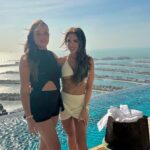 Charlotte Crosby Instagram - 1.. 2… 3… 4…. 5…. musketeers making memories in the sunshine 🫶💘🌴🌊✨🥹 The only thing that really matters is how many beautiful memories you get to collect with people you love. Aura Skypool Dubai