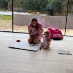 Charlotte Crosby Instagram – Messy Saturdays ❤️
Swipe to the last for the biggest smile from Alba jeanie 🥰 her apron is the cutest thing ever 😍