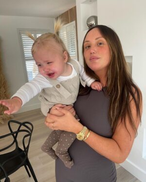 Charlotte Crosby Instagram - 1 whole year of my Alba Jean ❤️🎂
1 year ago today me and @jake_ankers  experienced the best day of ourentire life and every day after that has been absolutely magical ✨ so loving and cheeky, the most beautiful, clever little girl I’m awe every day at your little personality, your thumbs up and blowing kisses constantly making us laugh! 👶🏼🥰 the world is at your feet my Jeanies. My shining star 🌟 I love you so so so so so much words can’t even describe everything I do it for you my girl ❤️❤️❤️❤️
(PIANO TAGGED IN MY STORIES)