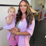 Charlotte Crosby Instagram - Playing catch-up on photos I still havnt posted from the last 2 weeks so prepare to be sick of me this weekend 😂 me and my girl at first ever joint campaign for @peta_australia 🩷 in matching pink stripes albas little outfit was gifted from @olivialoveschildrenswear she’s a really amazing small brand who makes the cutest things! I’m wearing a set from @peppergirlsclub all the stripe sets are now IN THE SALE 🥰😍