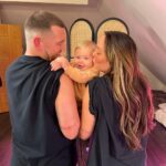 Charlotte Crosby Instagram - ✨Alba Jean✨ Privileged to have @callyjoart do yet another tattoo of mine and even more buzzing I persuaded Jake to get his 1st ever one 🖊️ This tattoo means more then anything in the world our precious daughters name the light of our life and our absolute world 🌎 As you all know I called Alba after my beloved nana, my little nana jean. So missed and so loved by so many. I wanted to do something very special to me so In the “jean” part of my tattoo are my nanas ashes 🥲❤️ a tribute to my beautiful nana, i way to feel close to her forever. Until I see her again ❤️👵🏻