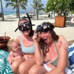 Charlotte Crosby Instagram - Families that snorkel together have huge argument’s in the sea 🌊😂 @letitia.crosby you are so over dramatic I’ve never seen such a fuss about a snorkel 🤿 never again.