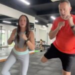 Charlotte Crosby Instagram - WATCH UNTIL END 🥲 @blitznburn My dad wanted to get involved with my combat workout this morning! @thediddyman1 he did good for a old timer 😂😂 Just doing the workouts I find most fun on the app for now until I start the 63 day blitz programme 3rd of jan!!!!! Who’s getting involved we are all in this together the community in the app is ON FIRE 🔥 come join us to beast 2024 and get your 63 day blitz planner in time for the new year! 👊🏼💪🏼