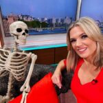 Charlotte Hawkins Instagram - Not much chat from this guest on @gmb this morning… 👻🤣
