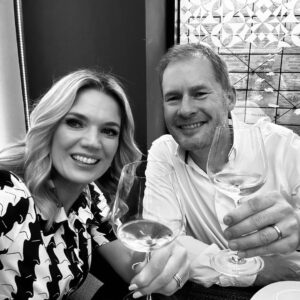 Charlotte Hawkins Instagram - So it’s the big 5-0 for my husband today.. Friday 13th!! Had a special lunch at @mererestaurant - & great to be able to say hello to exceptional chef @galettigram - kicking the weekend’s celebrations off in style! 🥳🥂