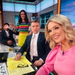 Charlotte Hawkins Instagram - Friday on @gmb & we had a Traitor in our midst... who could it be? 🤔 Not @benshephardofficial with his best blue steel, not @seanfletchertv (yes that’s Sean behind the hand 😂), not @lauratobinweather as suspected, but @paulgorton ahead of tonight’s final! Plus one of last year’s winners @merylwilliams on how it changed her life. Also we were singing along to @happymondaysofficial all morning with @shaunryderx & @bezmondays on the sofa! 📸 @kenmckayphoto #gmb #goodmorningbritain #traitors #happymondays #shaunryder #bez