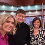 Charlotte Hawkins Instagram - Today on @gmb.. saying cheers with a cuppa despite the shocking news that tea has been replaced by coffee as the nation’s favourite hot drink! ☕️ We had the astounding story of 91 year-old Betty, the oldest victim of the post office scandal who said they can ‘stuff their money’ as it won’t bring her husband back. The two parents of children who tragically died from terminal illnesses - @ceri.menaidavis & @helpharryhelpotherscharity on their fight to get financial help for families going through the same. @Bananarama_official on 40 years of hits, & how their partying inspired French & Saunders with those raucous Ab Fab scenes! 🥂Plus following the praise for Prince William as he takes time out to look after his family while his wife is in hospital, we debate with @atehjewel & @marvynharrison whether men should be congratulated for looking after their children… 🤔 #gmb #goodmorningbritain