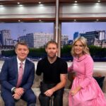 Charlotte Hawkins Instagram - Today on Good Morning Britain - a packed show with breaking international news, the post office victim wrongly jailed when 8 weeks pregnant, the power of social media reuniting @markormrod with his stolen prosthetic legs, @officiallesleyjoseph on playing a grandmother in the Addams Family musical, plus should children have toothbrushing lessons at breakfast clubs? (Never thought I would share the toothbrushing song I made up for my daughter live on-air 🤦🏼‍♀️😂). @louisa_james left a chilly Downing St & joined us in the studio to bring us the news updates. But the big question of the morning… just what is @benshephardofficial drinking - energy drink or wee?! 🤔😂 #gmb #goodmorningbritain