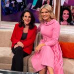 Charlotte Hawkins Instagram - Today on Good Morning Britain - a packed show with breaking international news, the post office victim wrongly jailed when 8 weeks pregnant, the power of social media reuniting @markormrod with his stolen prosthetic legs, @officiallesleyjoseph on playing a grandmother in the Addams Family musical, plus should children have toothbrushing lessons at breakfast clubs? (Never thought I would share the toothbrushing song I made up for my daughter live on-air 🤦🏼‍♀️😂). @louisa_james left a chilly Downing St & joined us in the studio to bring us the news updates. But the big question of the morning… just what is @benshephardofficial drinking - energy drink or wee?! 🤔😂 #gmb #goodmorningbritain