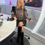 Charlotte Hawkins Instagram - I’m back in the hot seat at @ClassicFM with some sparkle for Bonfire Night! ✨I’m here from 5pm with Pet Classics, 4 hours of gorgeously relaxing music to help your pets cope with the fireworks. Let me know how they’re getting on… 🐾🎶 Dress @ro_and_zo Boots @hollandcooperclothing #PetClassics #classicfm #classicalmusic #relaxingmusic #musicforpets #bonfirenight #fireworks
