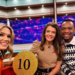 Charlotte Hawkins Instagram - It’s a 10 from me! Great to chat to the lovely @annabel_croft & @johannesradebe on the @gmb sofa this morning ahead of their special dance this weekend on @bbcstrictly - fingers crossed the judges give them 10’s too! Still haven’t managed to persuade @benshephardofficial to go on it yet though… 🕺😂 #gmb #goodmorningbritain #strictly