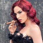 Charlotte Kirk Instagram - I would absolutely love to go back in time! If you could when in time would you go back? . . . . . . . #burlesque #charlottekirk #charlottekirkofficial #jessicarabbit #followforfollowback #follow4followback #redhead #redhair #britishrose #london #cigar #style #fashion #fashionstyle #glamour #glamourphotography #artist #actress #behindthescenes #beauty #ladynoir #filmnoir #filmphotography #love London, United Kingdom