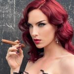 Charlotte Kirk Instagram - I would absolutely love to go back in time! If you could when in time would you go back? . . . . . . . #burlesque #charlottekirk #charlottekirkofficial #jessicarabbit #followforfollowback #follow4followback #redhead #redhair #britishrose #london #cigar #style #fashion #fashionstyle #glamour #glamourphotography #artist #actress #behindthescenes #beauty #ladynoir #filmnoir #filmphotography #love London, United Kingdom