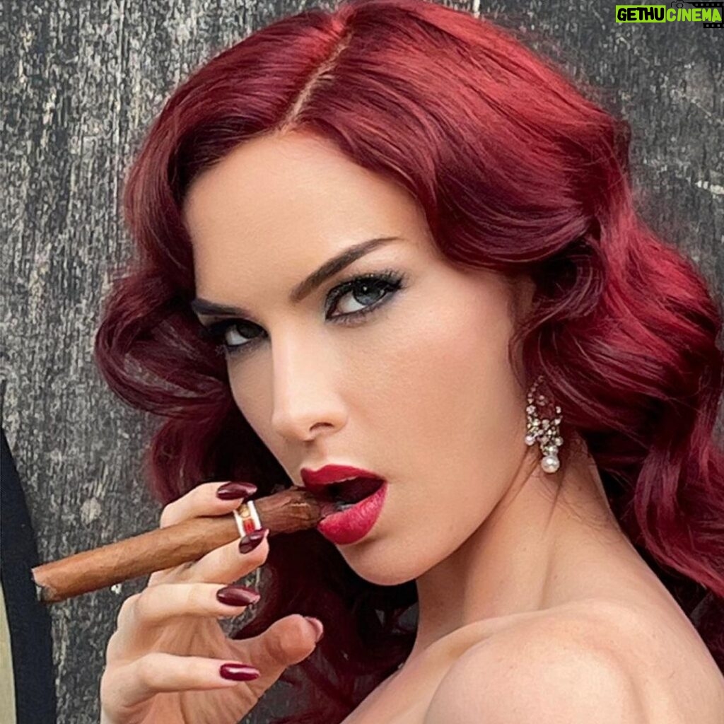Charlotte Kirk Instagram - I would absolutely love to go back in time! If you could when in time would you go back? . . . . . . . #burlesque #charlottekirk #charlottekirkofficial #jessicarabbit #followforfollowback #follow4followback #redhead #redhair #britishrose #london #cigar #style #fashion #fashionstyle #glamour #glamourphotography #artist #actress #behindthescenes #beauty #ladynoir #filmnoir #filmphotography #love London, United Kingdom