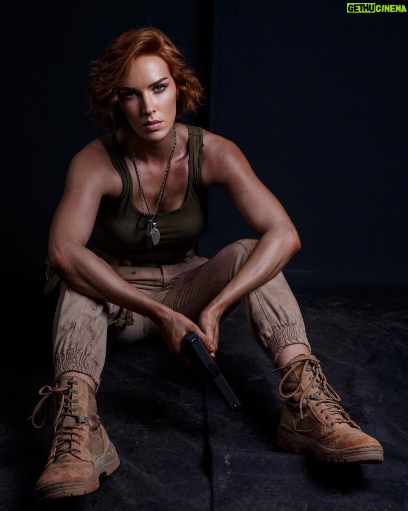 Charlotte Kirk Instagram - @the_lair_film was my first action staring role where I play Royal Air Force pilot Lt. Kate Sinclair. I had such fun shooting this movie! I had to learn to shoot an AK 47, “learn to fly” and kick ass! My character is shot down over Afghanistan, where she finds refuge in an abandoned underground bunker where deadly man-made biological weapons - half human, half alien - are awakened. Unlocked. Unleashed. 👽 💥🎥💫 Who has seen this movie? . . . . . #movie #actionmovies #actionmovie #charlottekirk #charlottekirkofficial #photooftheday #followforfollowback #movielovers #instagood #instagram #style #actionfigures #actionstar #thelair #neilmarshall #ak47 #alien #sifi #sififilms #hollywoodfilms #hollywoodactress #katesinclair #actionhero