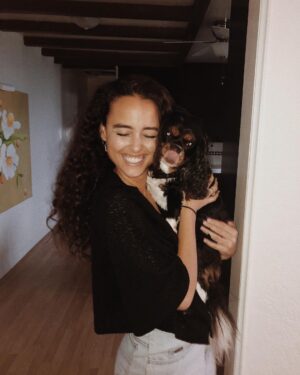 Chelsea Gilligan Instagram - My Little Duchess went to heaven yesterday. My heart aches. You left too soon little one, I wasn’t done loving you. To feel your fur one more time. To Cuddle you. Playing with you. Hearing your snores that woke me up every night. Coming home to the wiggliest of wiggles. To say I love you one more time…. Most of you knew her and got to experience her endless wet kisses, unconditional love and her big wiggly butt heart.. I love you Duchess. My little Koala Bear.. Friends, if you’ll do me a favor, below if you could write a memory you have of Duchess. DM me photos.. I’d love to hear. I appreciate you🩶🕊️