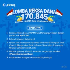 Chelsea Islan Instagram - Selamat Hari Kemerdekaan Republik Indonesia ke-76! Dirgahayu Indonesiaku! 🇮🇩

Di 76 Tahun kita Merdeka ini, yuk kita saling tingkatkan aksi gotong royong kita untuk membangun Indonesia menjadi lebih baik lagi! Tidak hanya pemerintah, tapi kita juga bisa jadi bagian dari pembangunan Negeri Indonesia kita ini lho!
Salah satunya dengan berinvestasi di reksa dana UOBAM Dana Membangun Negeri, yang pengalokasian asetnya ditujukan sebagian besar ke instrumen pendapatan tetap seperti obligasi pemerintah maupun obligasi korporasi dari emiten yang ikut serta dalam pembangunan Nasional seperti BUMN.

Yuk ikutan aku bersama Pluang membangun Negeri kita tercinta ini dengan berinvestasi reksa dana UOBAM Membangun Negeri yang hanya ada di Pluang. Kamu juga bisa sambil bangun masa depan kamu lho!

Jangan lupa tunjukin juga kecintaanmu terhadap Indonesia melalui post photo kecintaan kamu dengan Indonesia di Instagram Feed dan berinvestasi di UOBAM Dana Membangun Negeri dengan jumlah unik yaitu Rp170,845 di @pluang_id. Dapatkan kesempatan memenangkan hadiahnya! Jangan lupa follow & mention @pluang_id, serta menggunakan #PluangMembangunNegeri 

Bagi kamu yang baru pakai Aplikasi Pluang, jangan lupa daftar pakai kode referralku : CHELSEA1 🤍