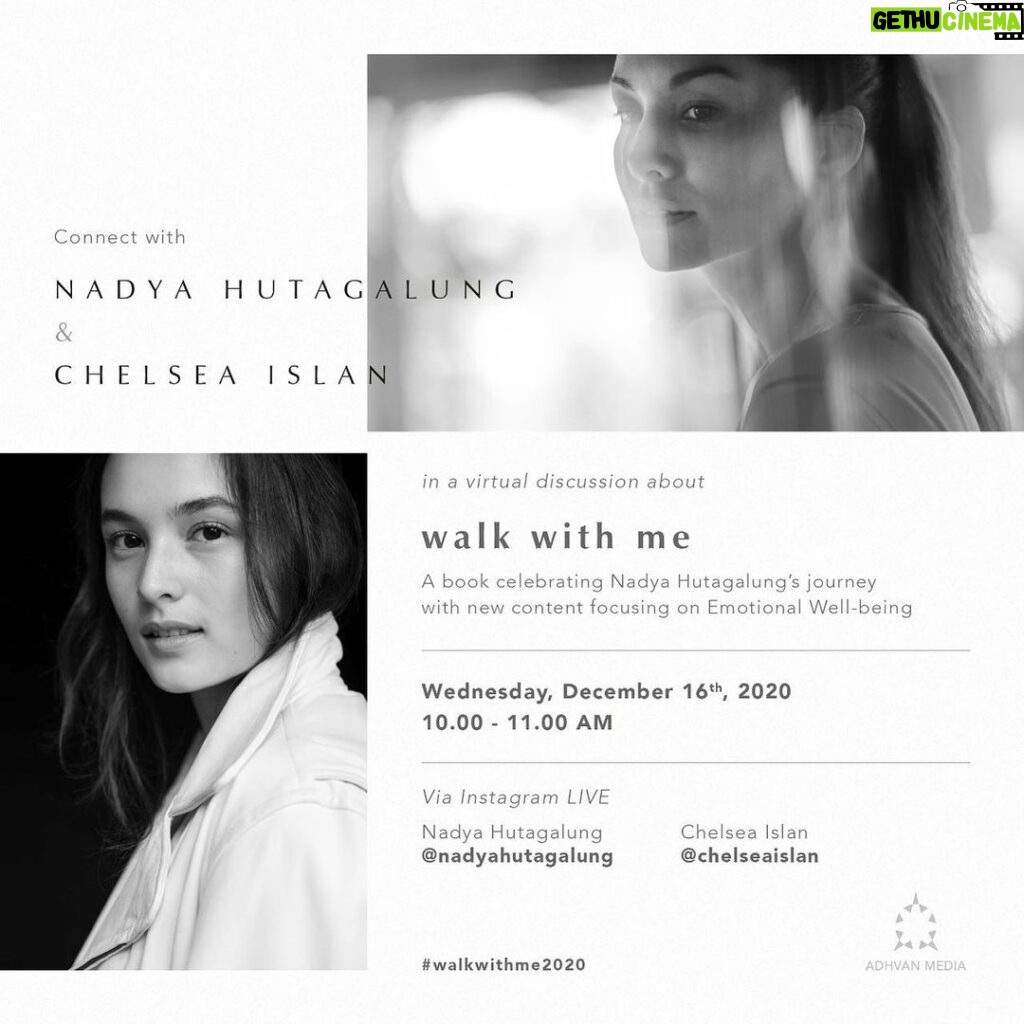 Chelsea Islan Instagram - I am so thankful and grateful for this opportunity. I will be sharing with Kak Nadya Hutagalung, about my emotional well-being journey. Join our conversation about contentment and well-being! Take a walk with us on this new journey of well-being. #walkwithme2020 ✨